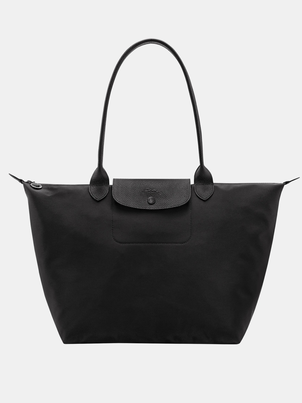 Longchamp Black Le Pliage Nylon Tote